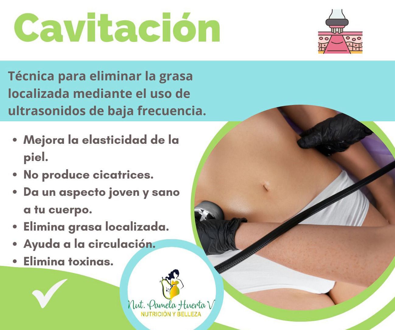 NUTRICIÓN Y BELLEZA PAMELA HUERTA - Cavitación