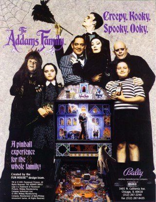 Arcade Controller — The Adams Family Flyer Front in San Marcos, CA