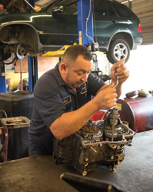 Transmission fluid and gearbox service