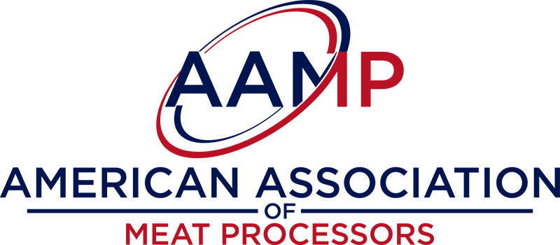 The logo for the american association of meat processors