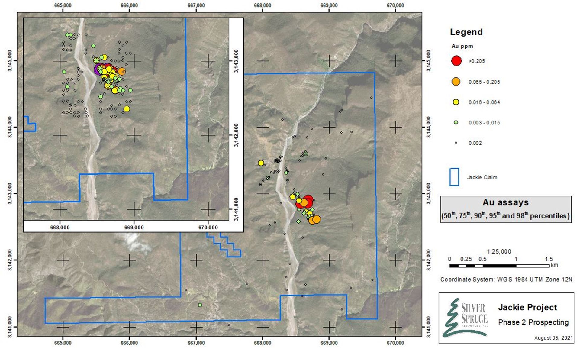 An aerial view of a mountain range with a map of the area
