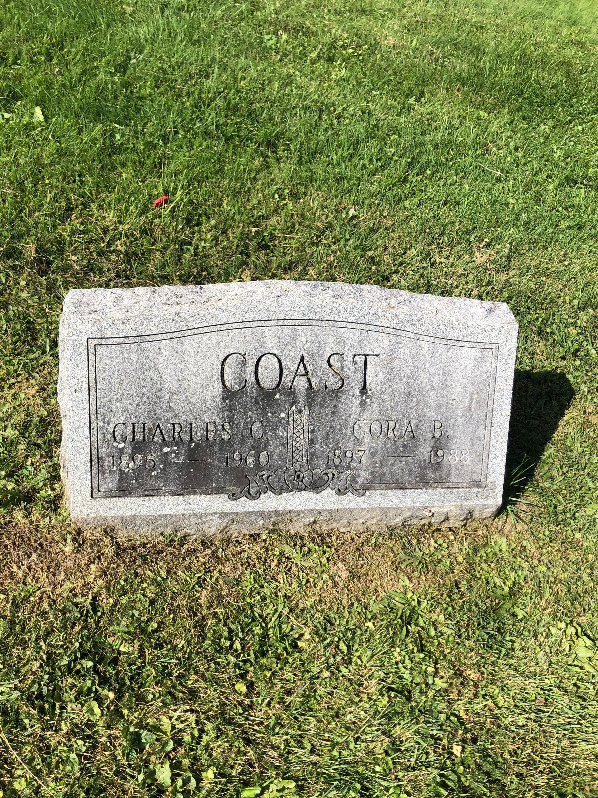 Gray tombstone with 