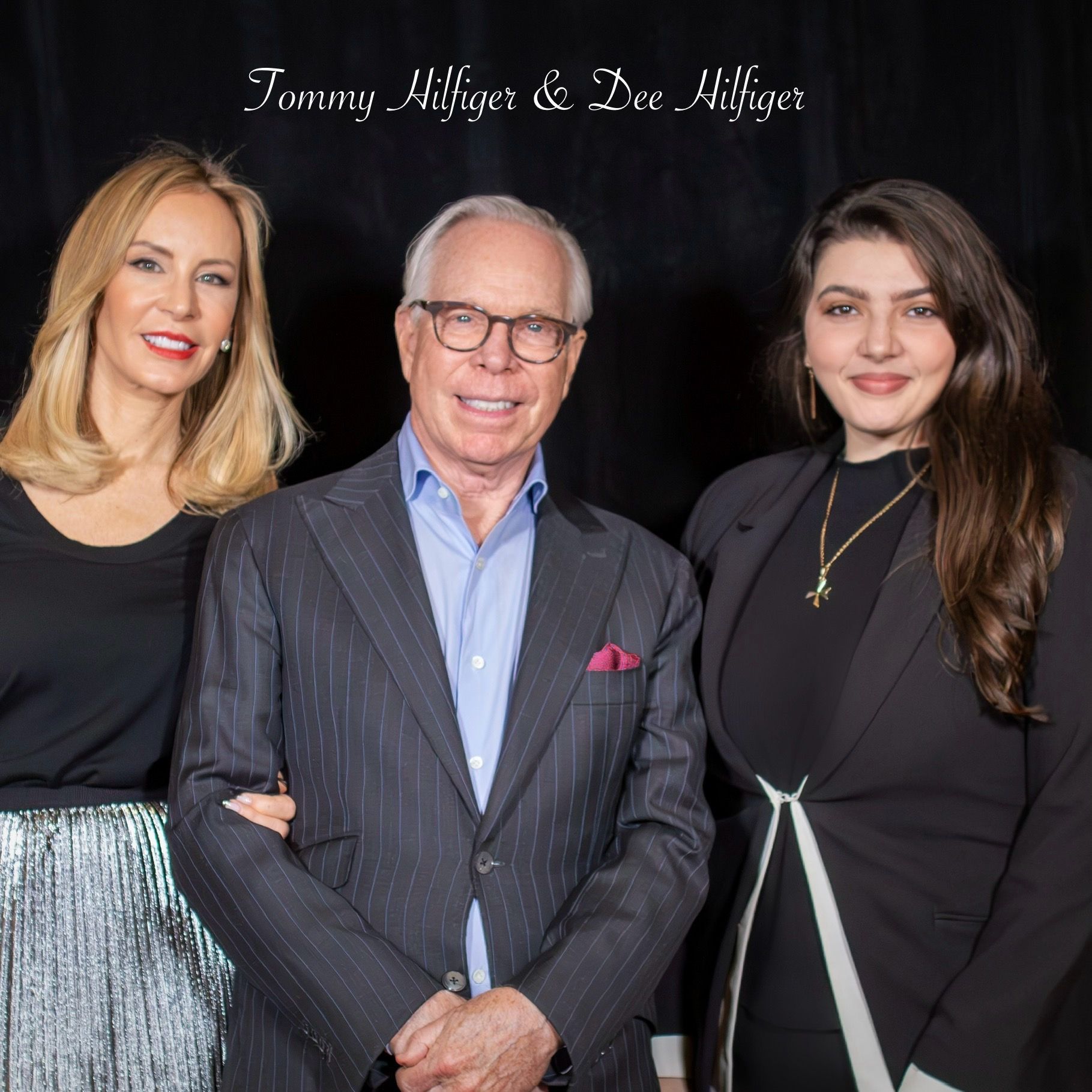 The Only Arena standing beside Dee & Tommy Hilfiger