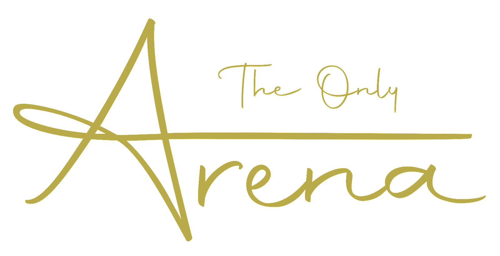 logo for The Only Arena in gold