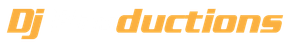 DJ Productions Logo - Headphones and text