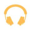 DJ Productions logo  image of headphones