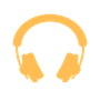 DJ Productions logo  image of headphones