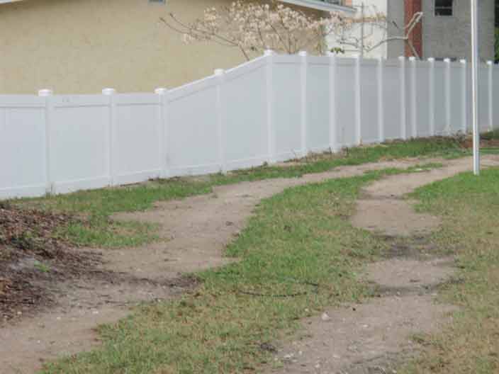 Home Vinyl Fence — Yulee, FL — Creative Services & Fence Company Inc.