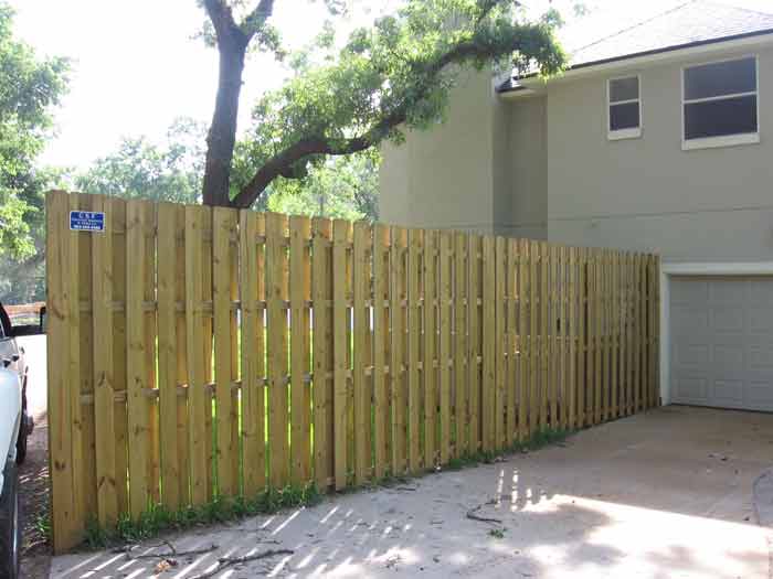 Garage Wood Fence — Yulee, FL — Creative Services & Fence Company Inc.
