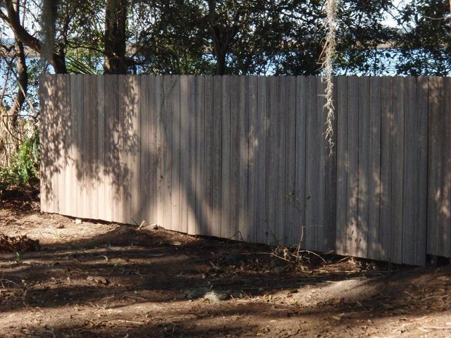 Tall Composite Board Fence — Yulee, FL — Creative Services & Fence Company Inc.