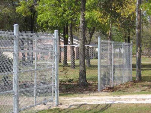 Entrance Chain Link Fence — Yulee, FL — Creative Services & Fence Company Inc.
