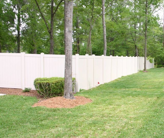 White Vinyl Fence — Yulee, FL — Creative Services & Fence Company Inc.
