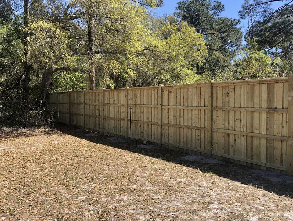 Residential Wooden Fence — Yulee, FL — Creative Services & Fence Company Inc.