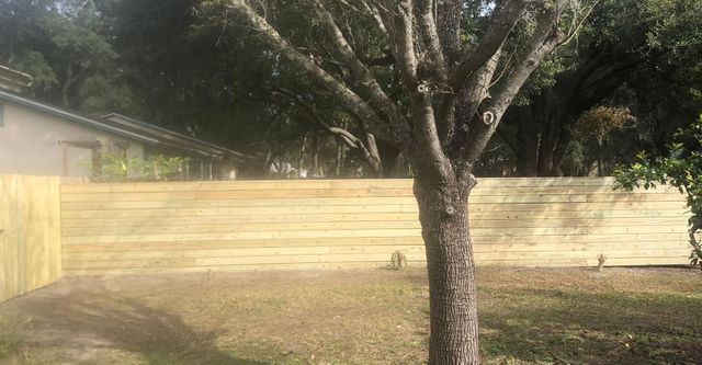Backyard Wood Fence — Yulee, FL — Creative Services & Fence Company Inc.