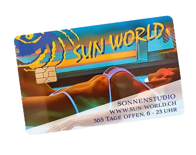 Member Card vom Sun World Solarium