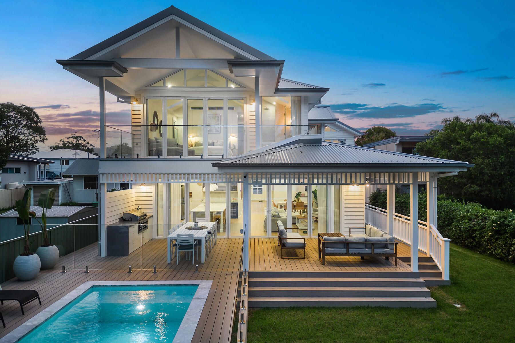 Backyard entertaining deck restored by Coating the Coast