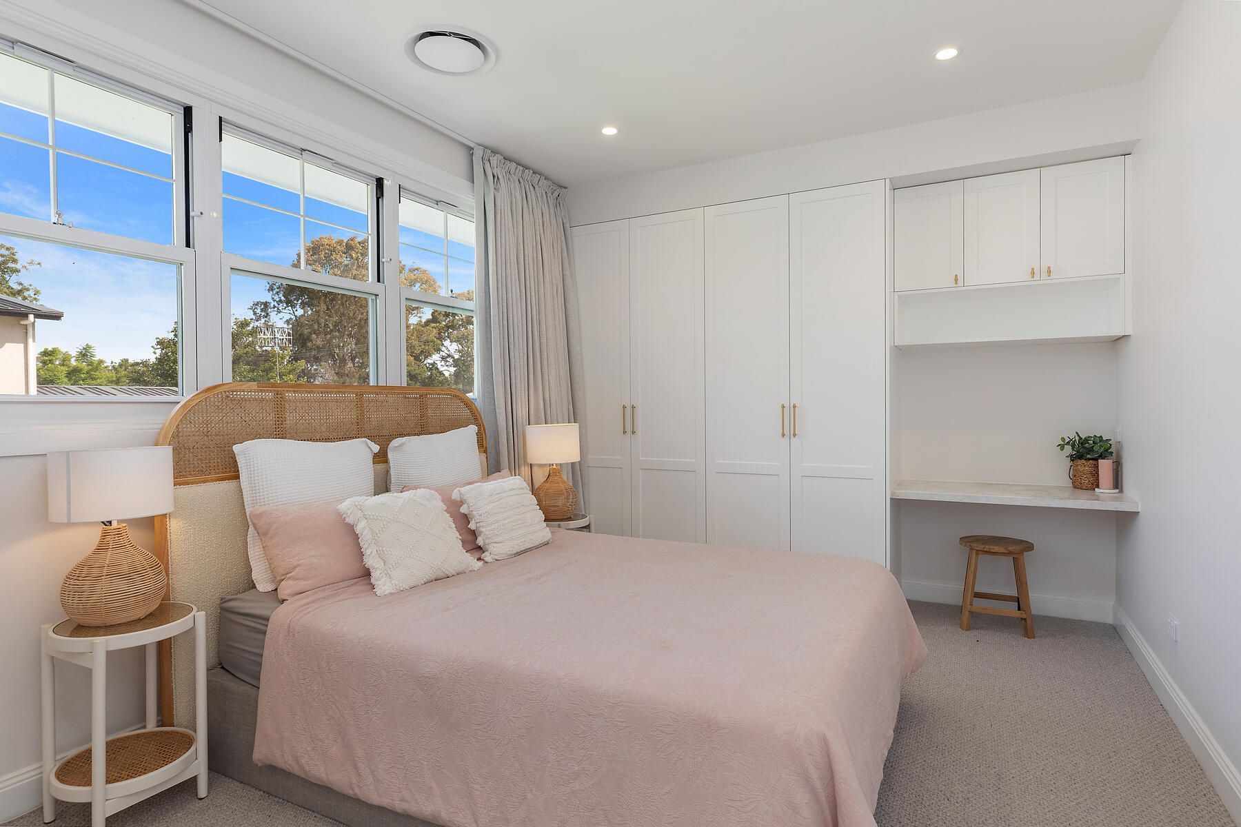 Repainted children’s bedroom in calming tones