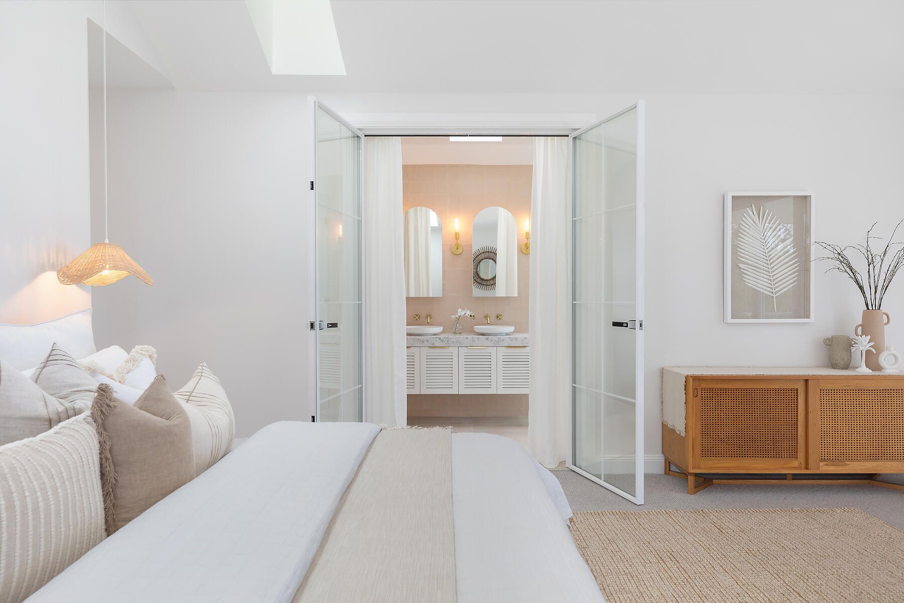 Interior repaint of a coastal-style bedroom in Lake Macquarie