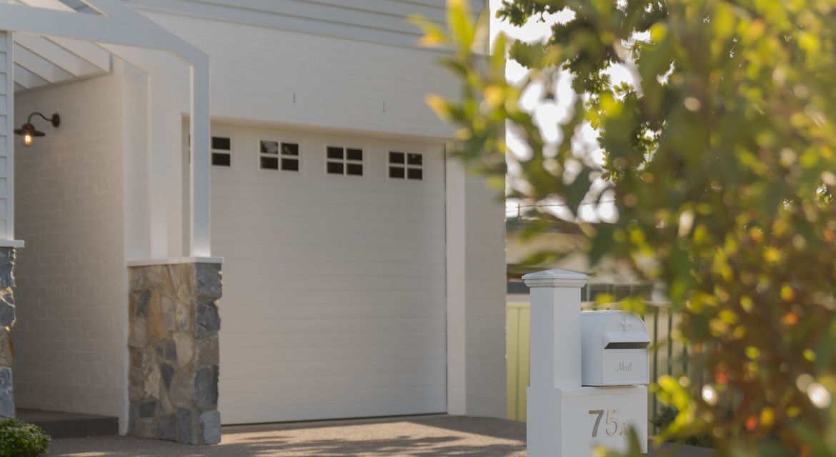 Newly painted rendered exterior