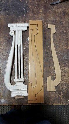 Wood Pattern Restoring Process — Bohemia, NY — Tony's Touch Up Furniture Service Inc.