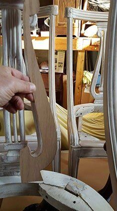 Wood Pattern Process Details — Bohemia, NY — Tony's Touch Up Furniture Service Inc.