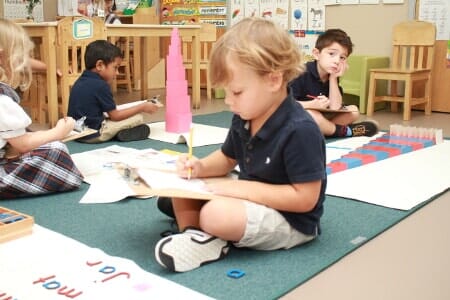 Students studying - Preston Creek Montessori in Plano, TX