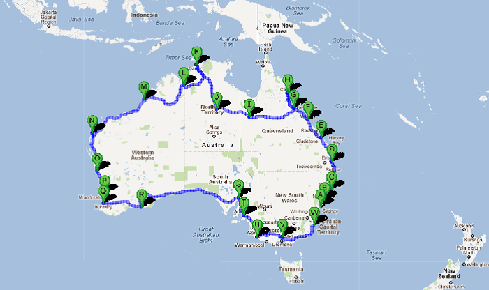 Cycling+Map+of+Australia