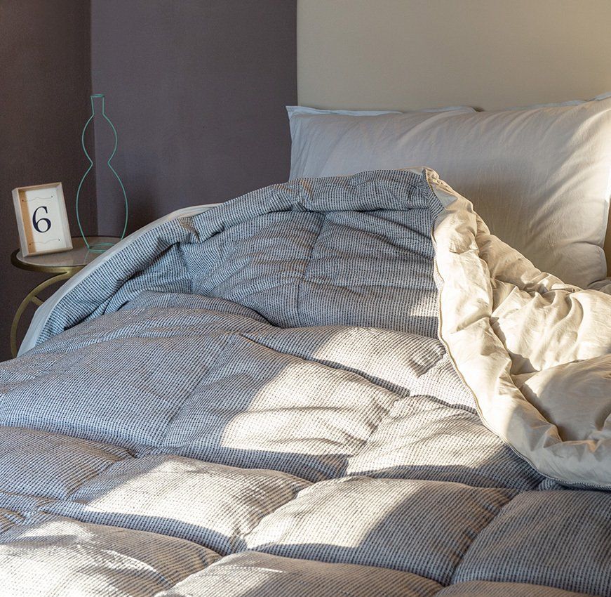 piumone a righe sottili