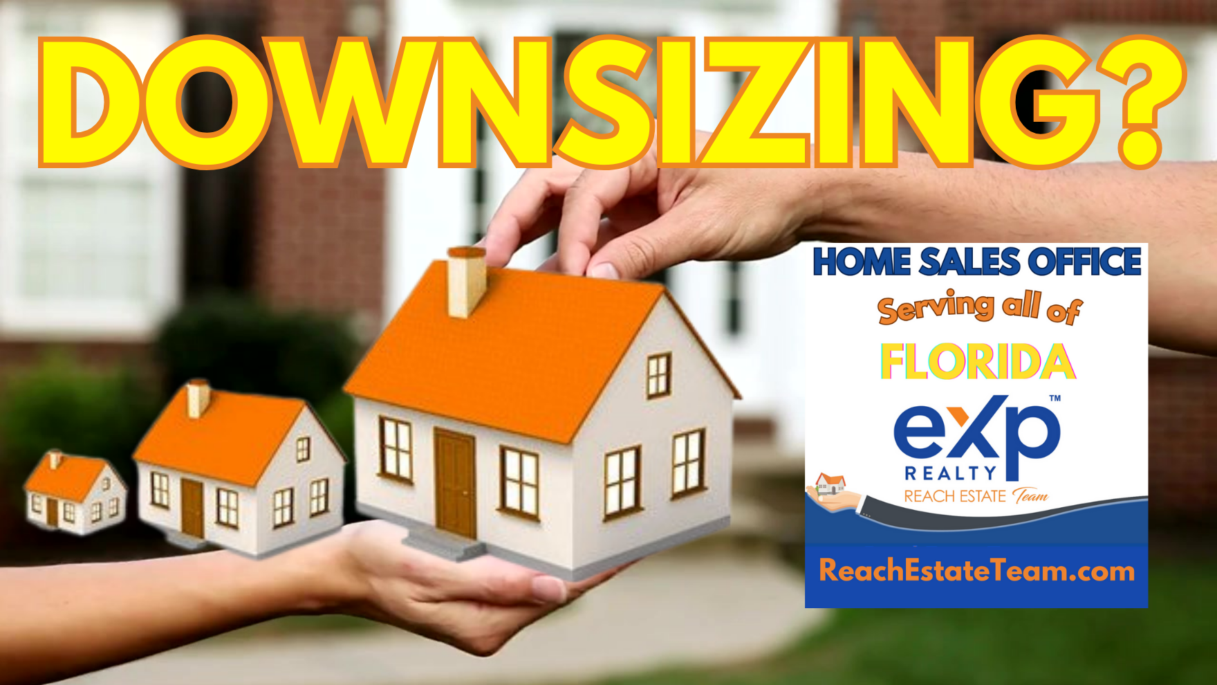 A person is holding a model of a house in their hands.