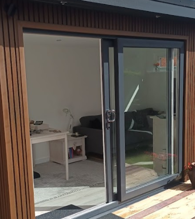 A photo of a garden room perfect for customizing your outdoor space with a garden room with toilet.