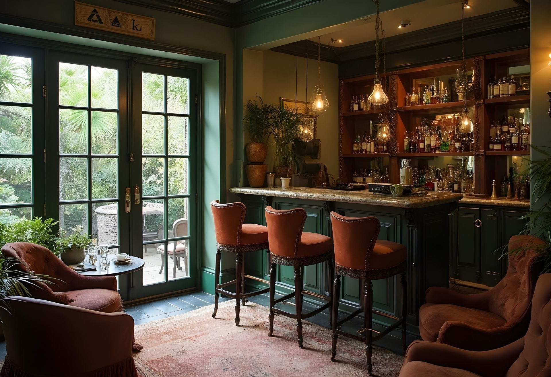 traditional English garden bars