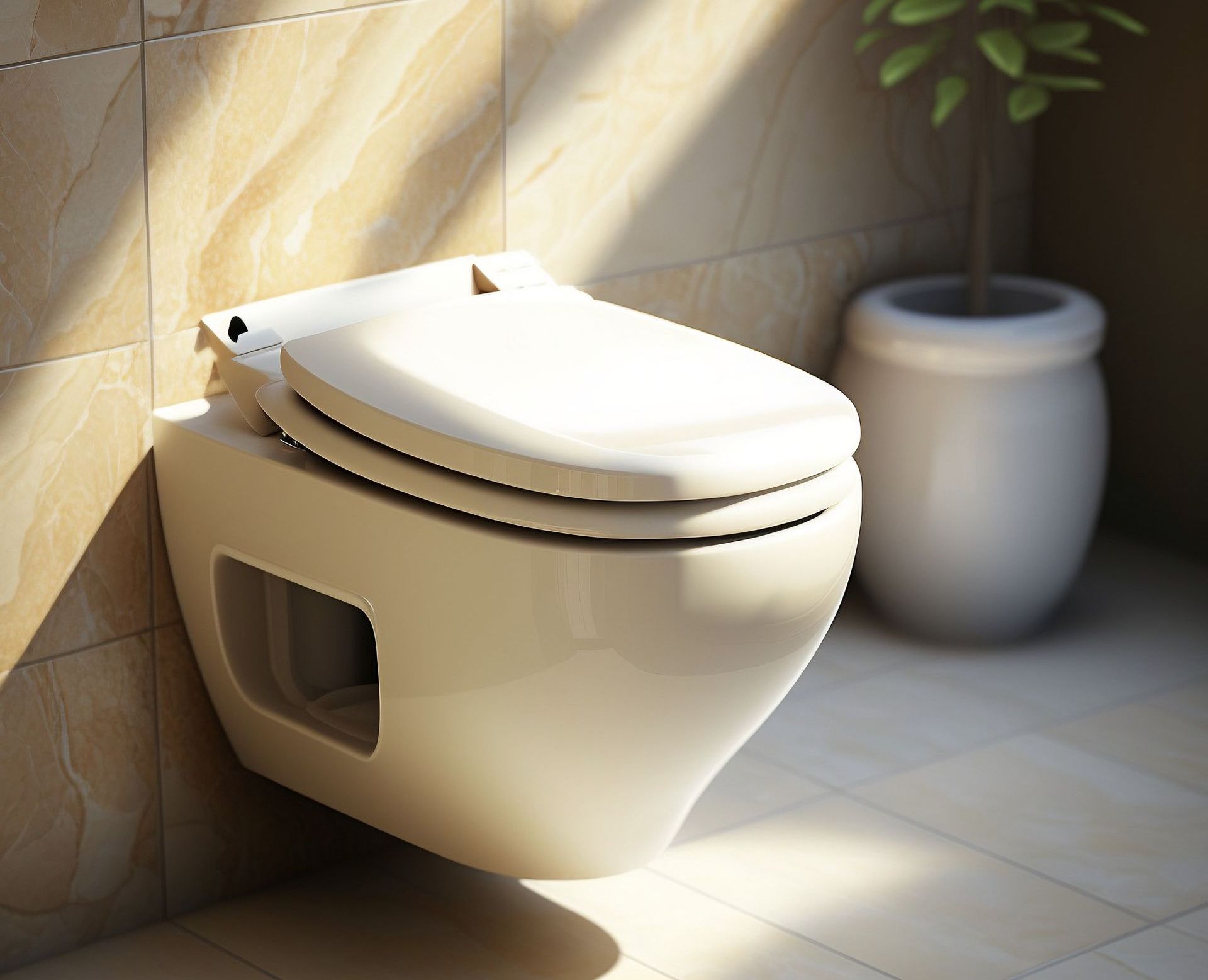 A garden room with a composting toilet, providing an efficient and sustainable solution.
