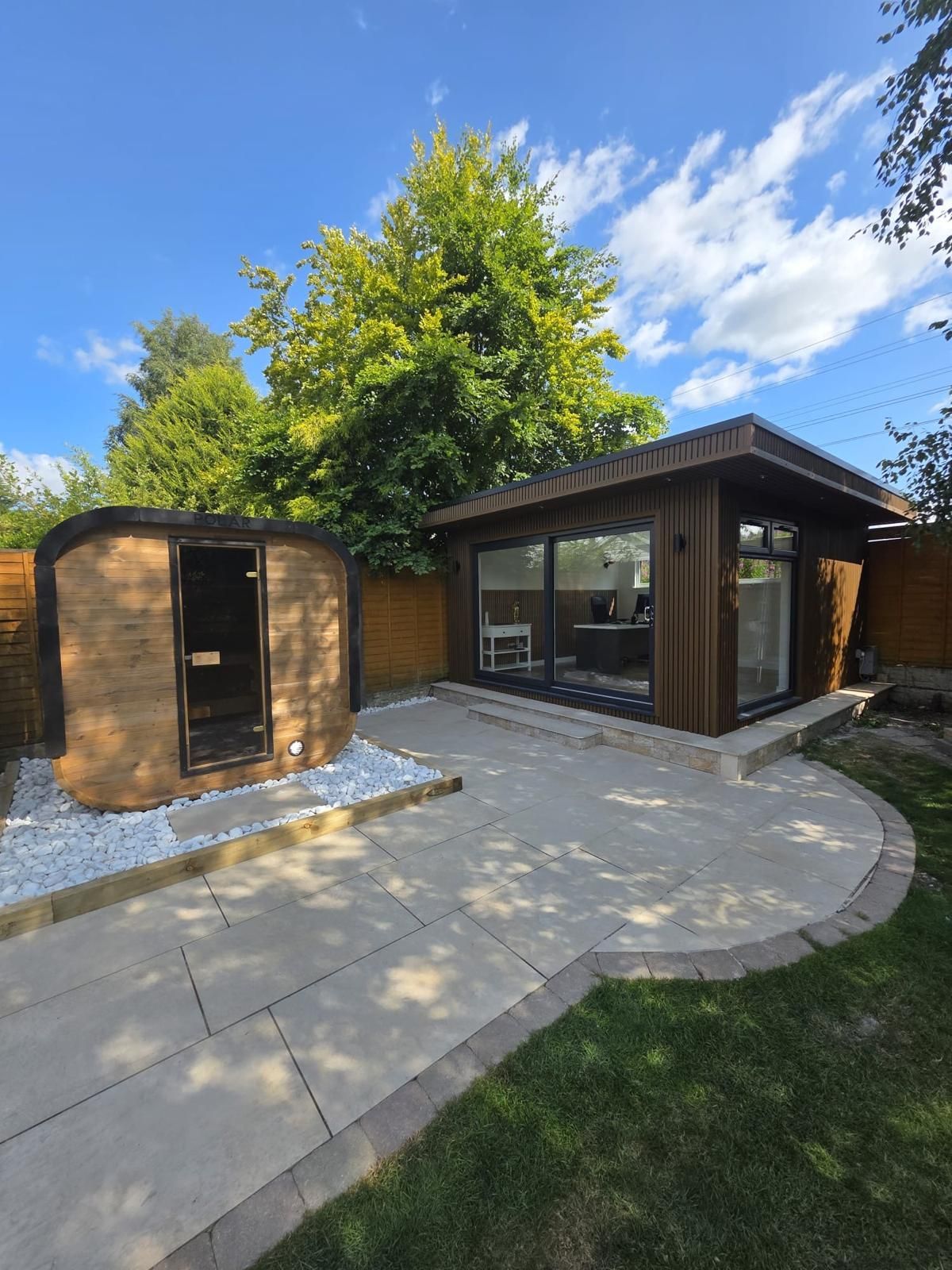 Modern Oakspan garden room office designed for working from home in Scotland