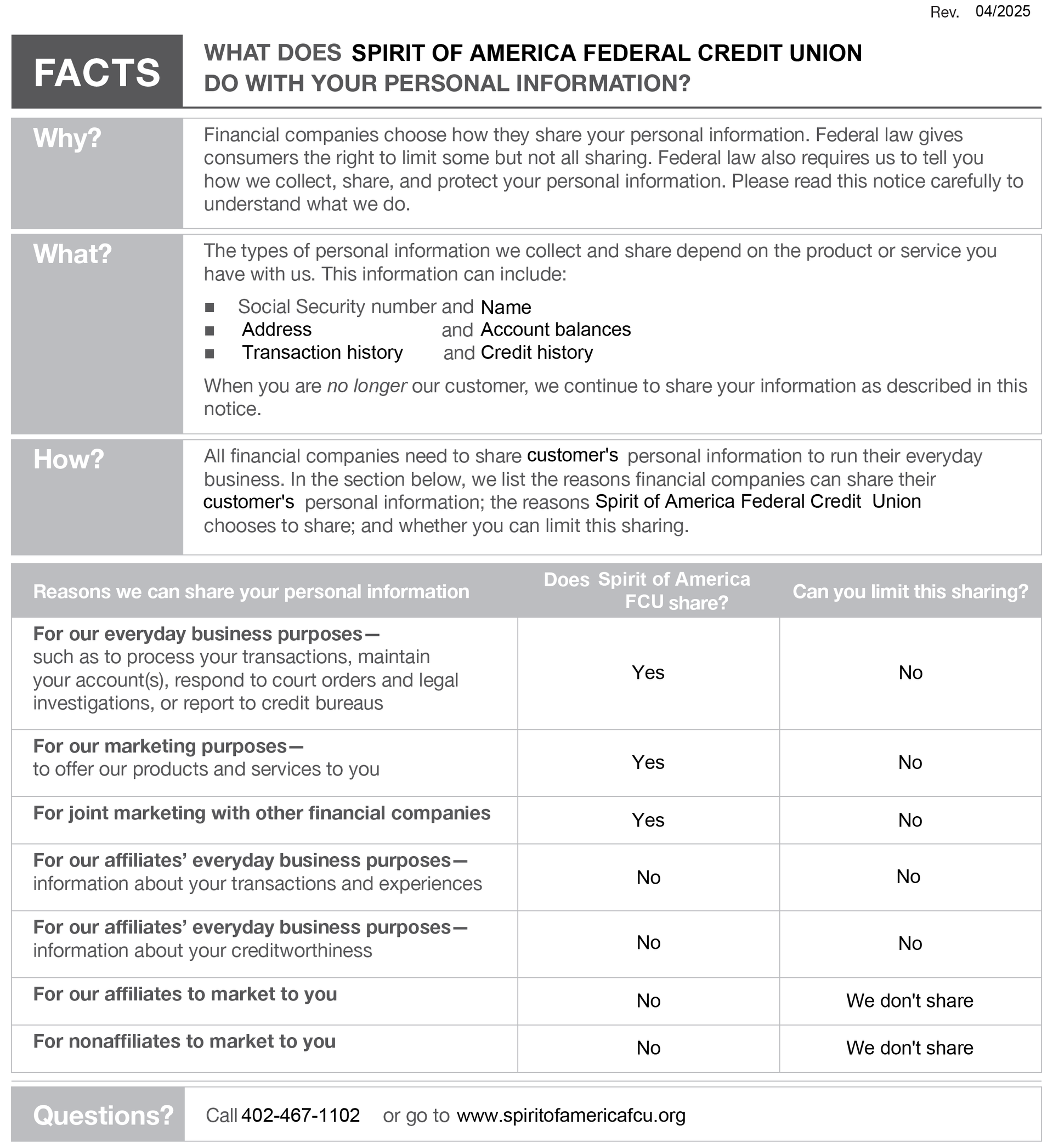 Privacy Policy Page 1