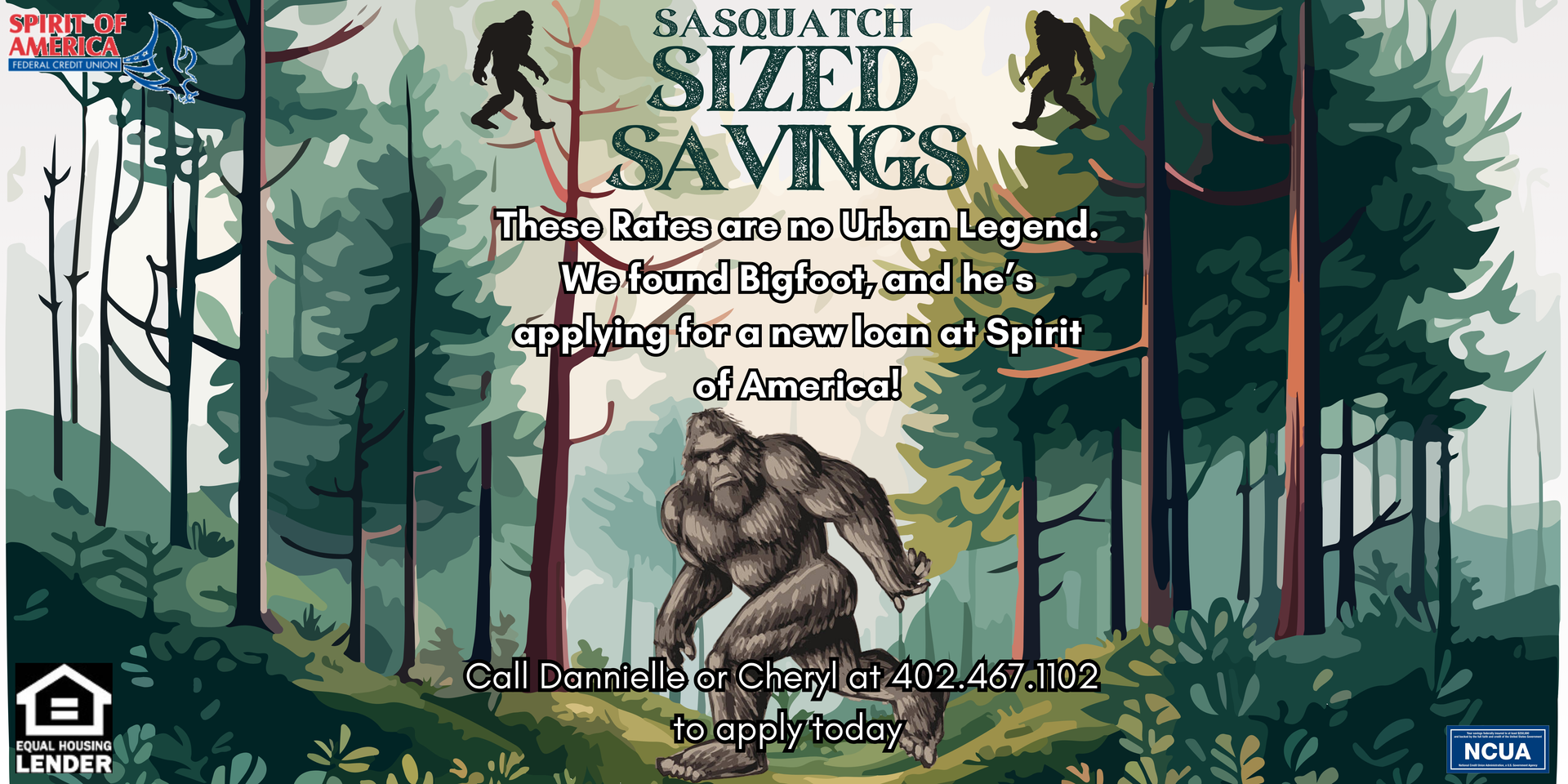 Poster with a Sasquatch theme promoting 