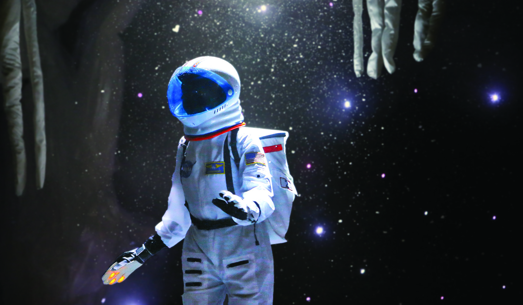 An astronaut in space