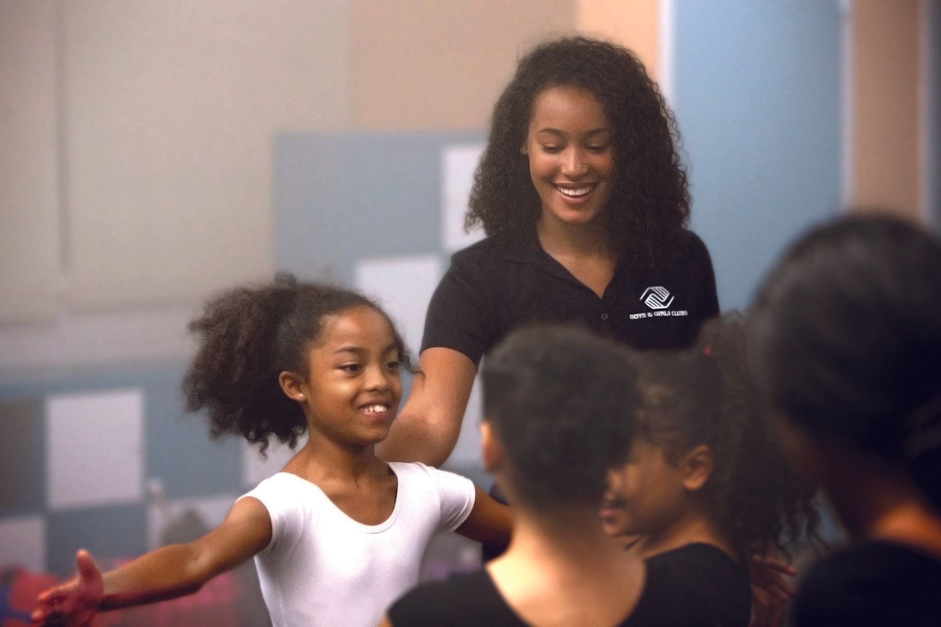 A class of kids with a teacher