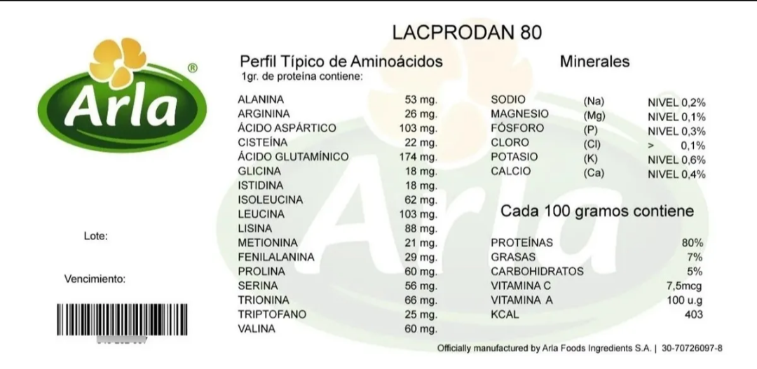 Proteina pura x1Kg Arla