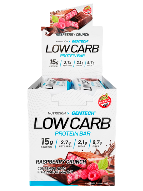 Caja y barras de barritas proteicas 