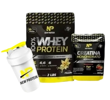 Proteína + Creatina +Shaker NEW PROTEIN