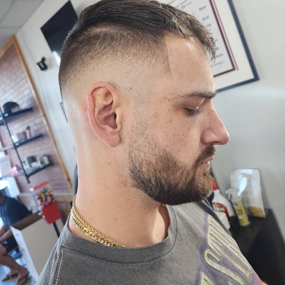 Man with a new haircut