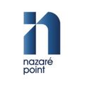 The nazare point logo is a blue n on a white background