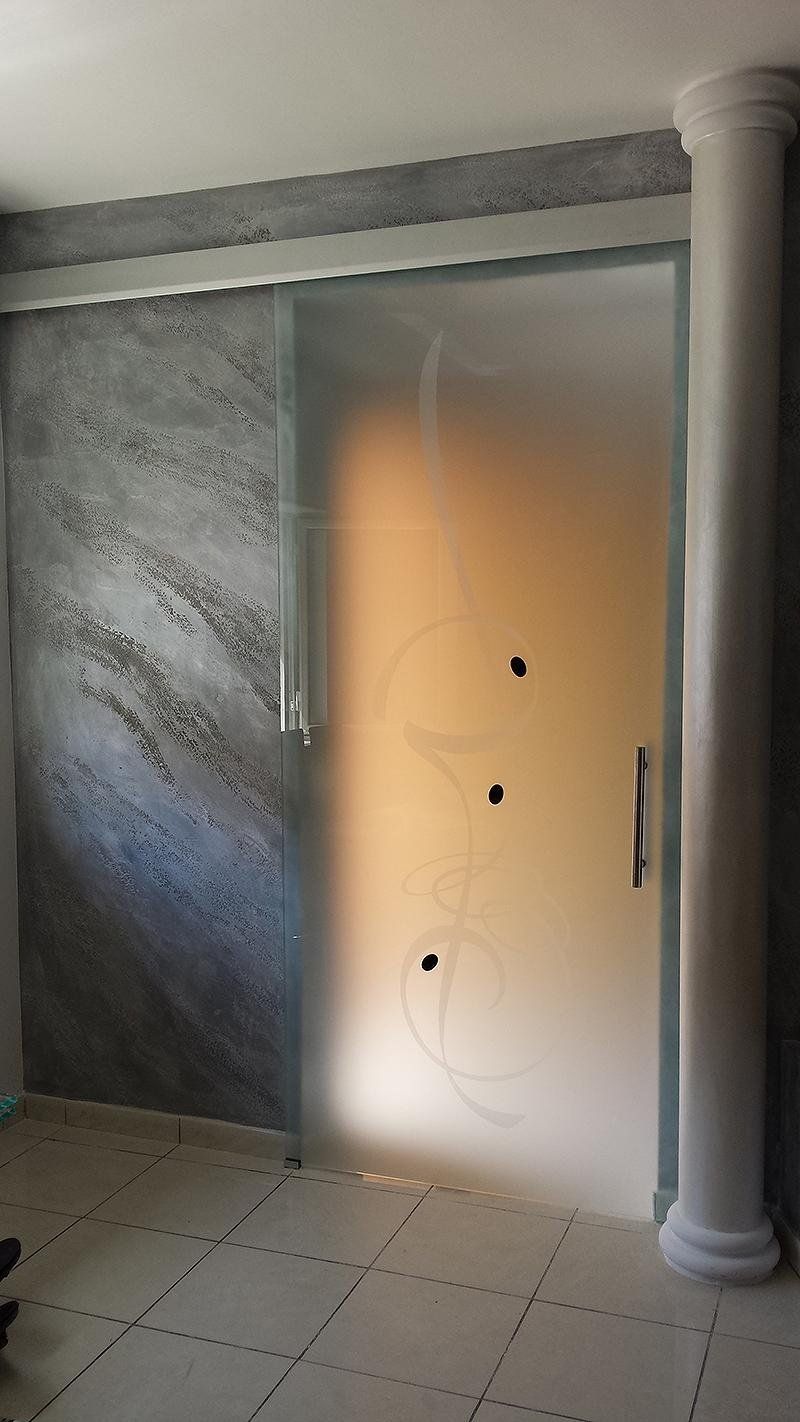 porte divisorie in vetro temperato