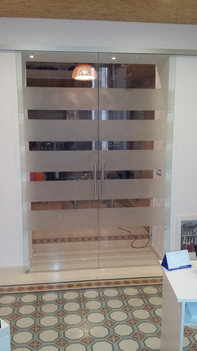 produzione porte in vetro decorate