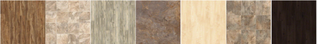 A row of vertical wood planks in mixed beige, tan, and brown tones with a black edge on the right.