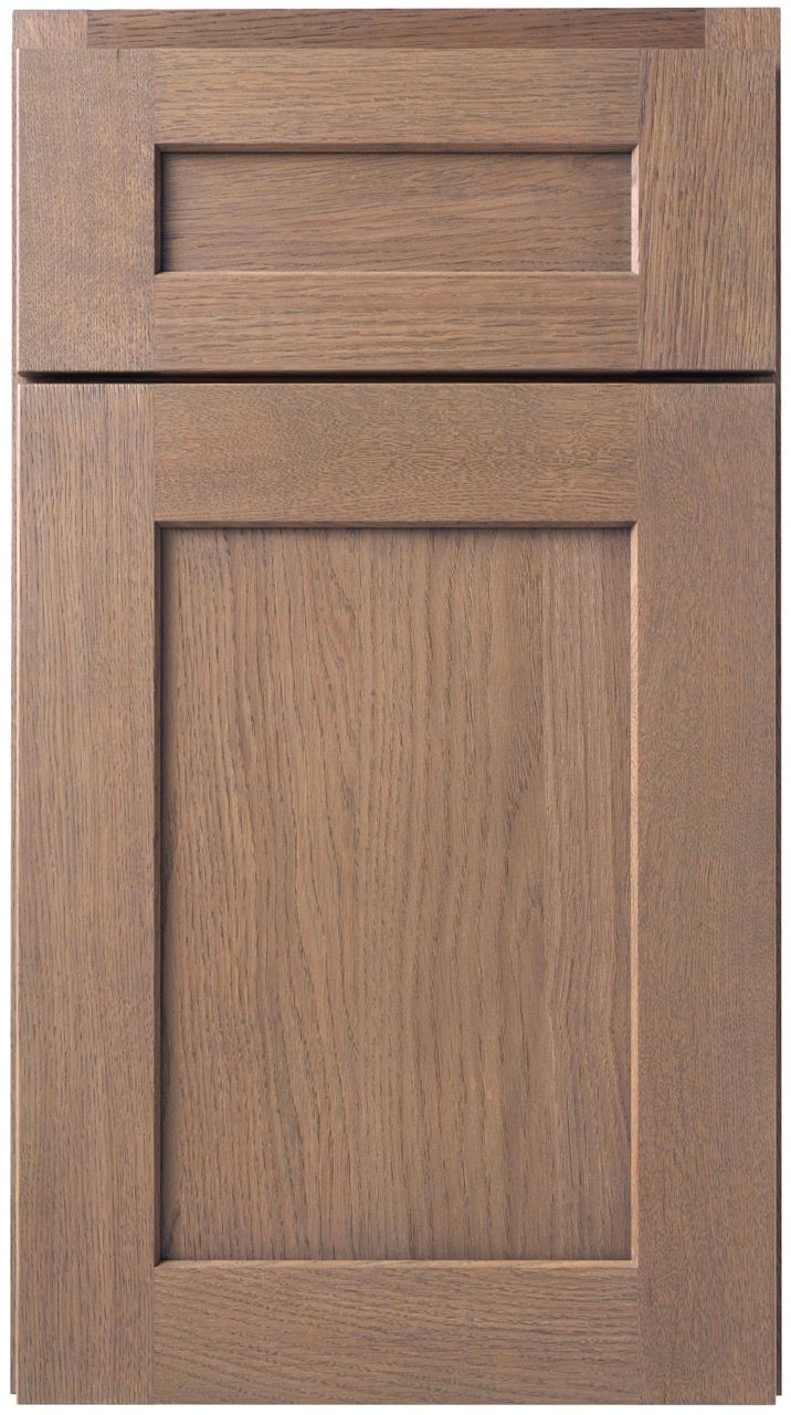 Wooden cabinet door with a small top drawer and a larger lower panel
