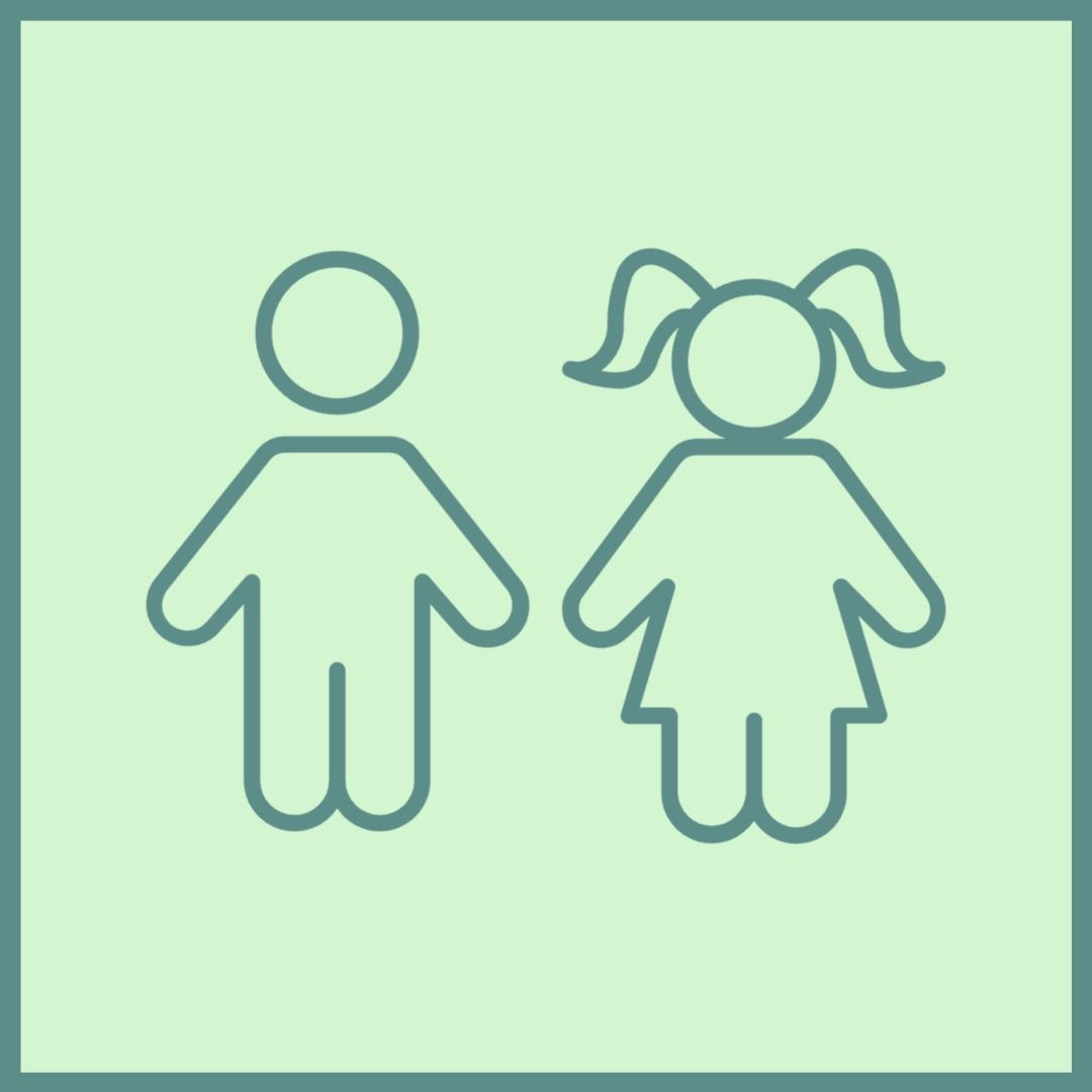 Dra Juliana Battistella logo with two stick figure children.