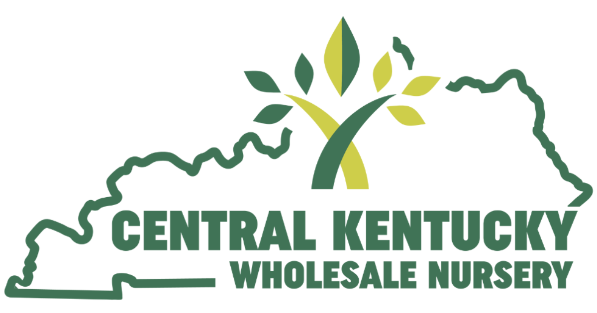 A logo for central kentucky wholesale nursery