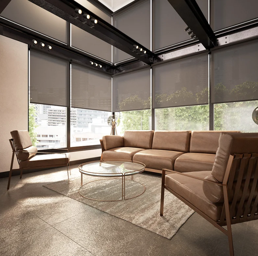 Interior Shades in living room