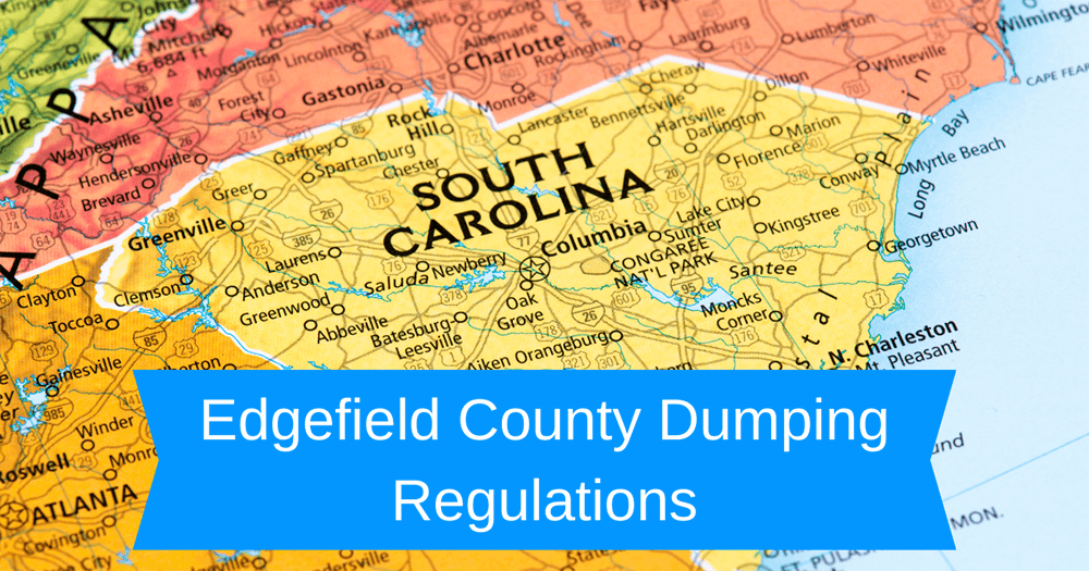 Edgefield County Dumping Regulations Fall Line Relaible